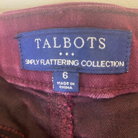 Talbots Maroon Jegging jeans - Picture 5 of 6